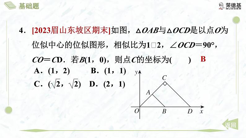 4.8.2 平面直角坐标系中的位似变换第7页