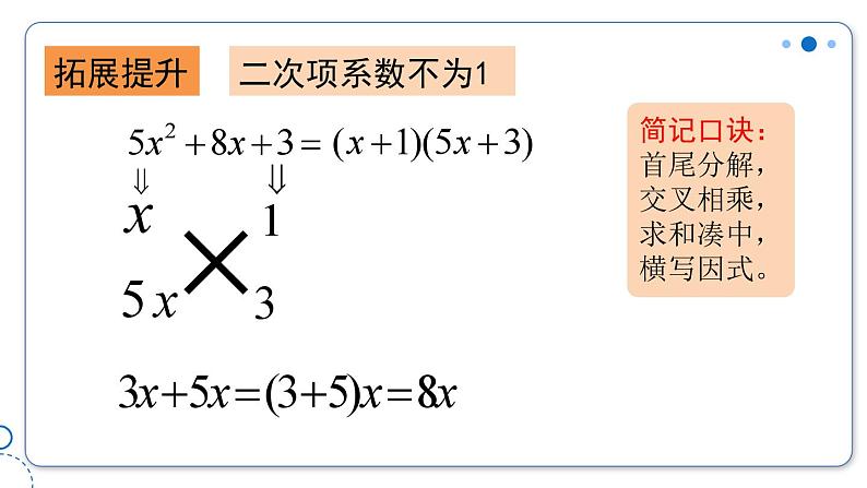 初升高衔接数学十字相乘法及韦达定理课件第5页