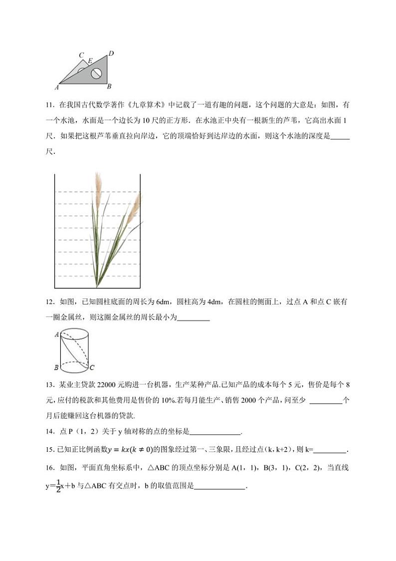 【决战期末·50道填空题专练】浙教版八年级上册期末数学卷试卷(原卷版+解析版)第3页
