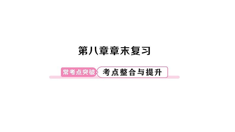 初中数学新人教版七年级下册第八章 实数复习作业课件2025春第1页