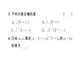初中数学新人教版七年级下册第八章 实数复习作业课件2025春