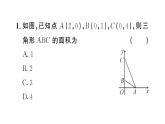 初中數(shù)學新人教版七年級下冊第九章專題一1 坐標與面積1——知坐標求面積作業(yè)課件2025春