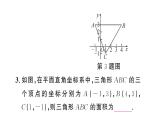 初中數(shù)學新人教版七年級下冊第九章專題一1 坐標與面積1——知坐標求面積作業(yè)課件2025春