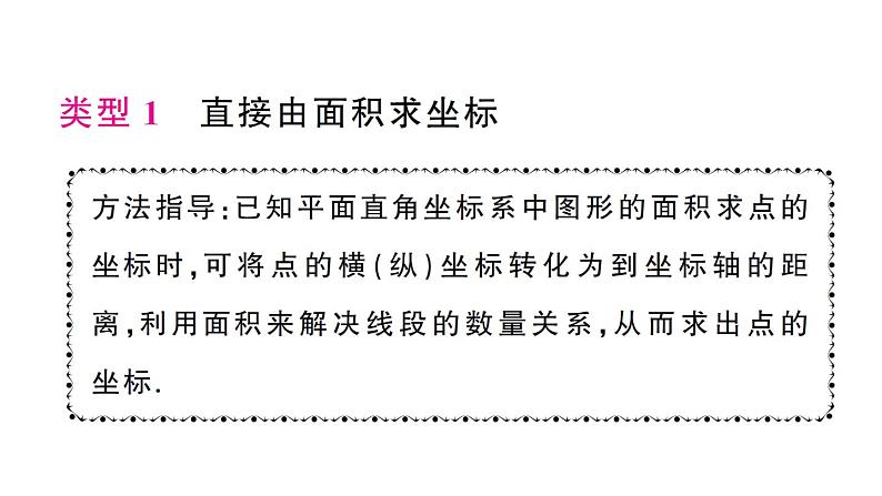 初中数学新人教版七年级下册第九章专题一2 坐标与面积2——知面积求坐标作业课件2025春第2页