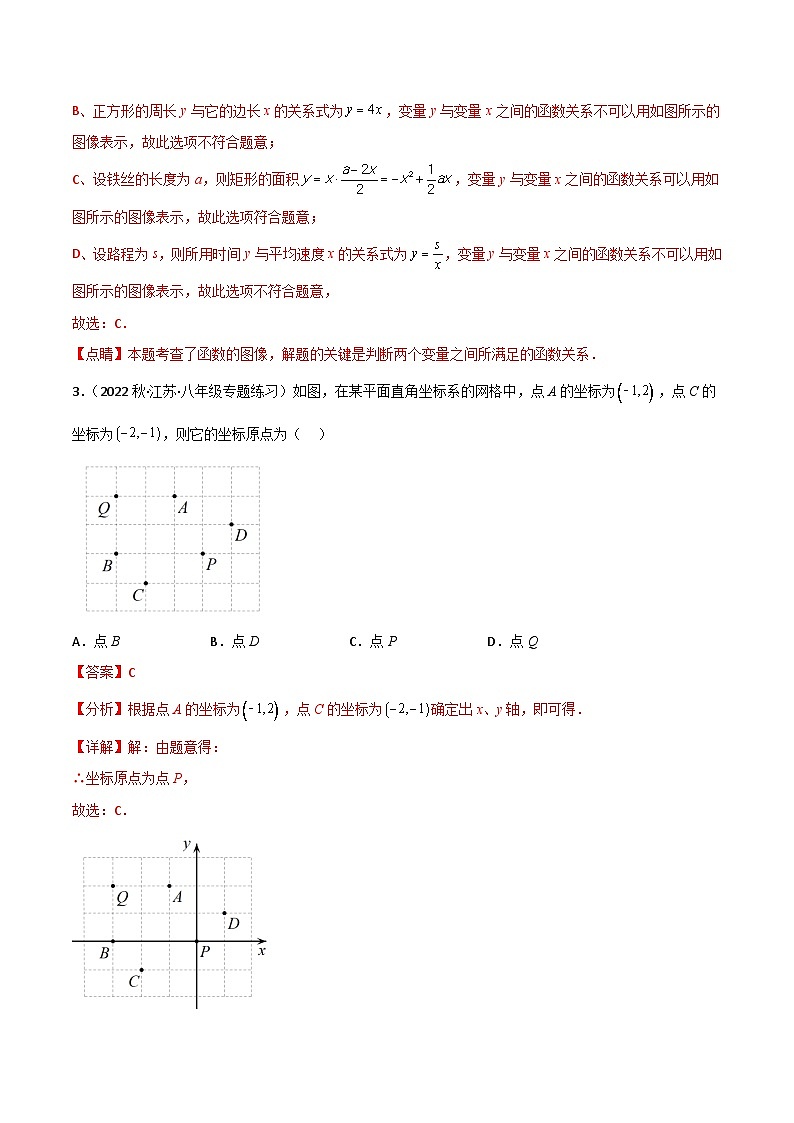 中考数学一轮复习过关练3.1 函数及其图象 验收卷（解析版）第2页