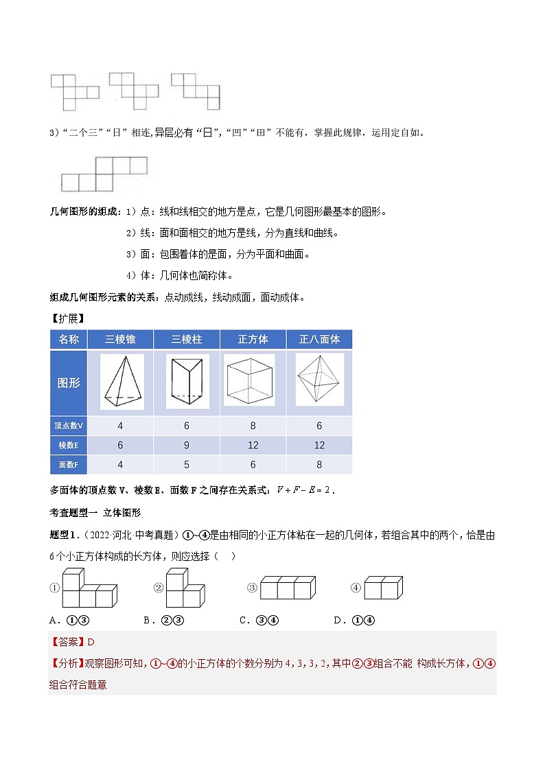 中考数学一轮复习知识点梳理+题型训练专题16 图形的初步认识（解析版）第3页