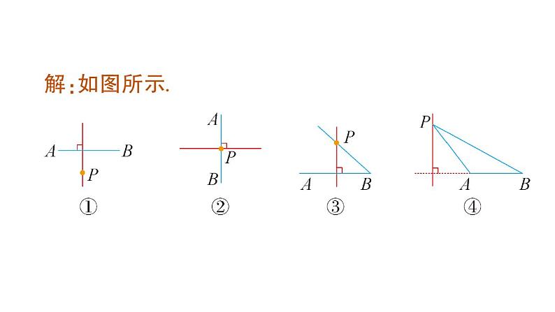 初中数学新人教版七年级下册7.1.2 两条直线垂直作业课件2025春第7页