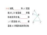 初中数学新人教版七年级下册7.1.3 两条直线被第三条直线所截作业课件2025春