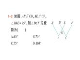 初中数学新人教版七年级下册7.2.3 平行线的性质作业课件2025春
