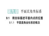初中數(shù)學(xué)新人教版七年級(jí)下冊(cè)9.1.1 平面直角坐標(biāo)系的概念作業(yè)課件2025春
