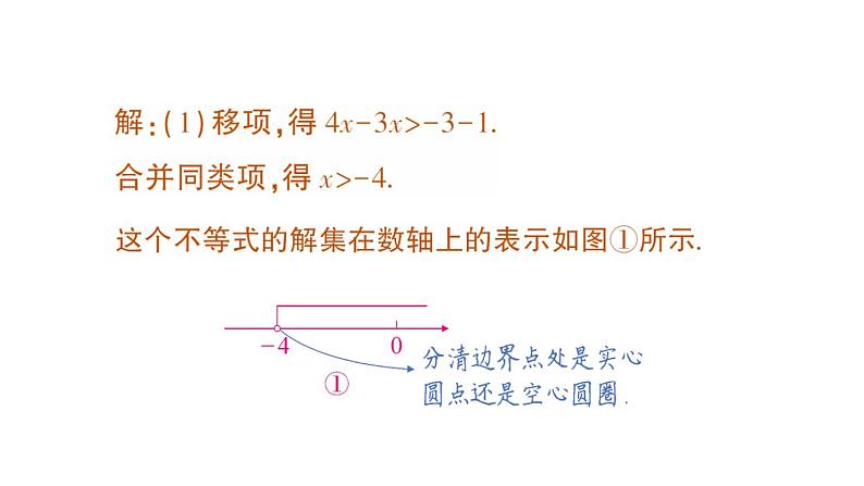 初中数学新人教版七年级下册11.2第1课时 一元一次不等式的概念与解法作业课件2025春第7页