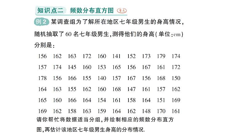 初中数学新人教版七年级下册12.2.2 直方图作业课件2025春第8页