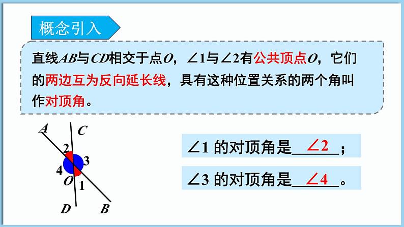 北师大版（2024）数学七年级下册--2.1 两条直线的位置关系 第1课时 对顶角、补角和余角（课件）第5页