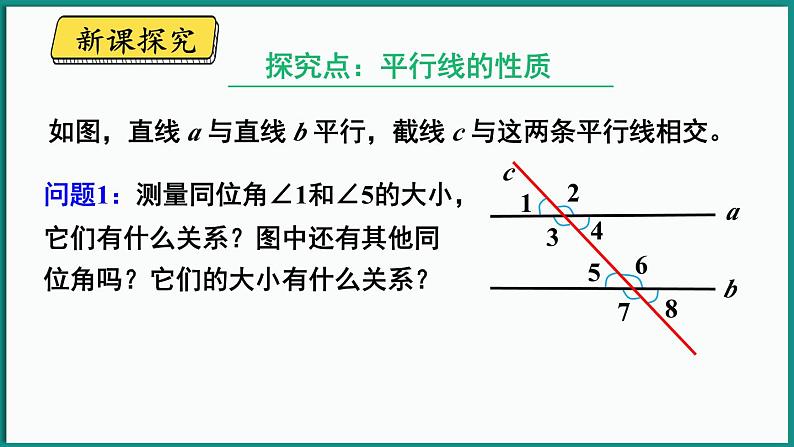 北师大版（2024）数学七年级下册--2.3 平行线的性质 第1课时 平行线的性质（课件）第4页