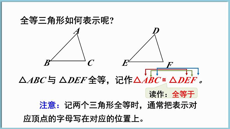 北师大版（2024）数学七年级下册--4.2 全等三角形（课件）第5页