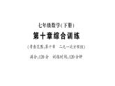 初中數(shù)學(xué)新人教版七年級下冊第十章 二元一次方程組綜合訓(xùn)練作業(yè)課件2025春