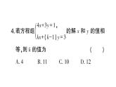初中數(shù)學(xué)新人教版七年級下冊第十章 二元一次方程組（一）（10.1~10.2）作業(yè)課件2025春