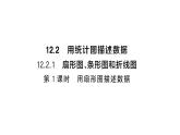 初中數(shù)學(xué)新人教版七年級下冊12.2.1第1課時 用扇形圖描述數(shù)據(jù)作業(yè)課件2025春