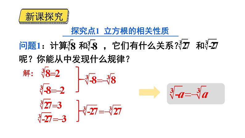 初中数学新人教版七年级下册8.2第2课时 立方根的相关性质及估算教学课件2025春第3页