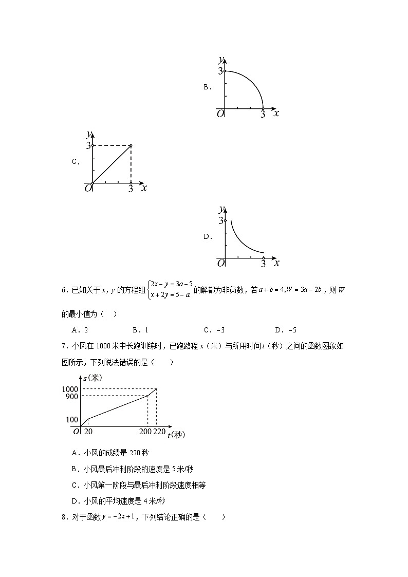 第十九章一次函数同步练习 人教版数学八年级下册第2页