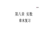 初中数学新人教版七年级下册第八章 实数复习教学课件2025春
