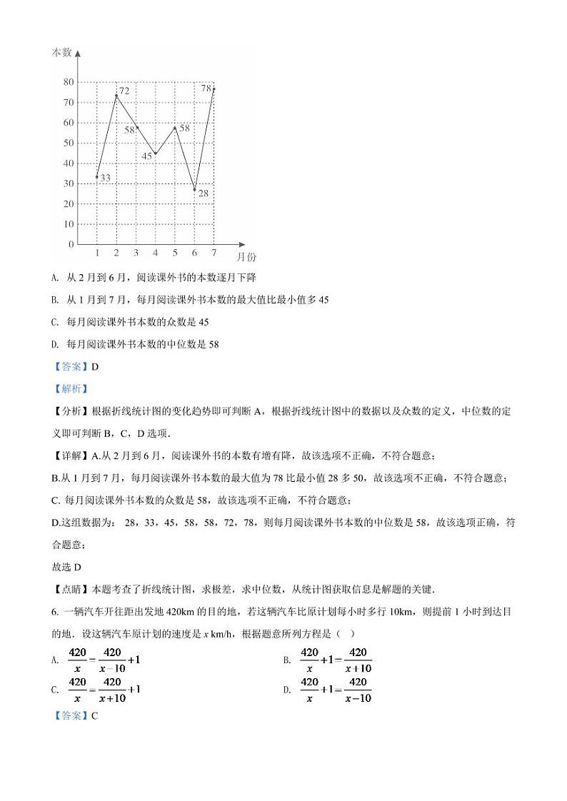 2024年山东省济宁市中考数学模拟试卷（解析版）第3页