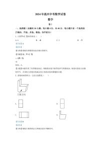 2024年浙江省温州市中考数学模拟试卷（解析版）