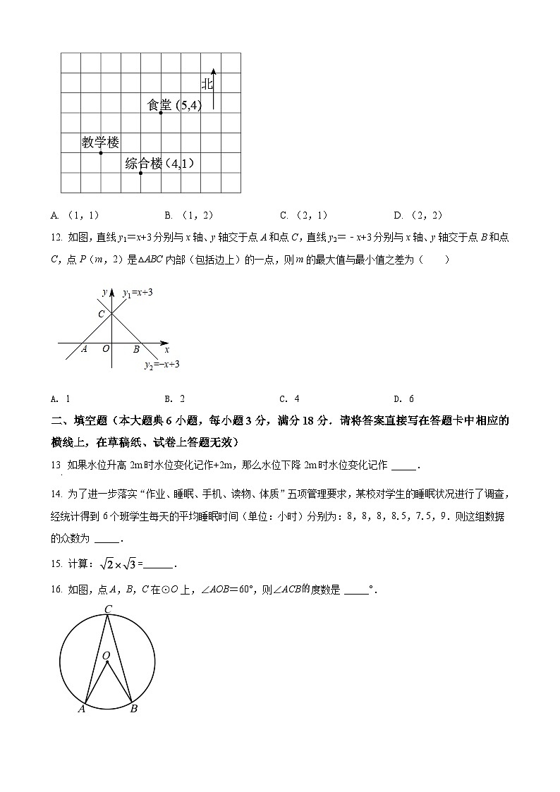 2024年广西柳州市中考数学模拟试卷（原卷版）第3页