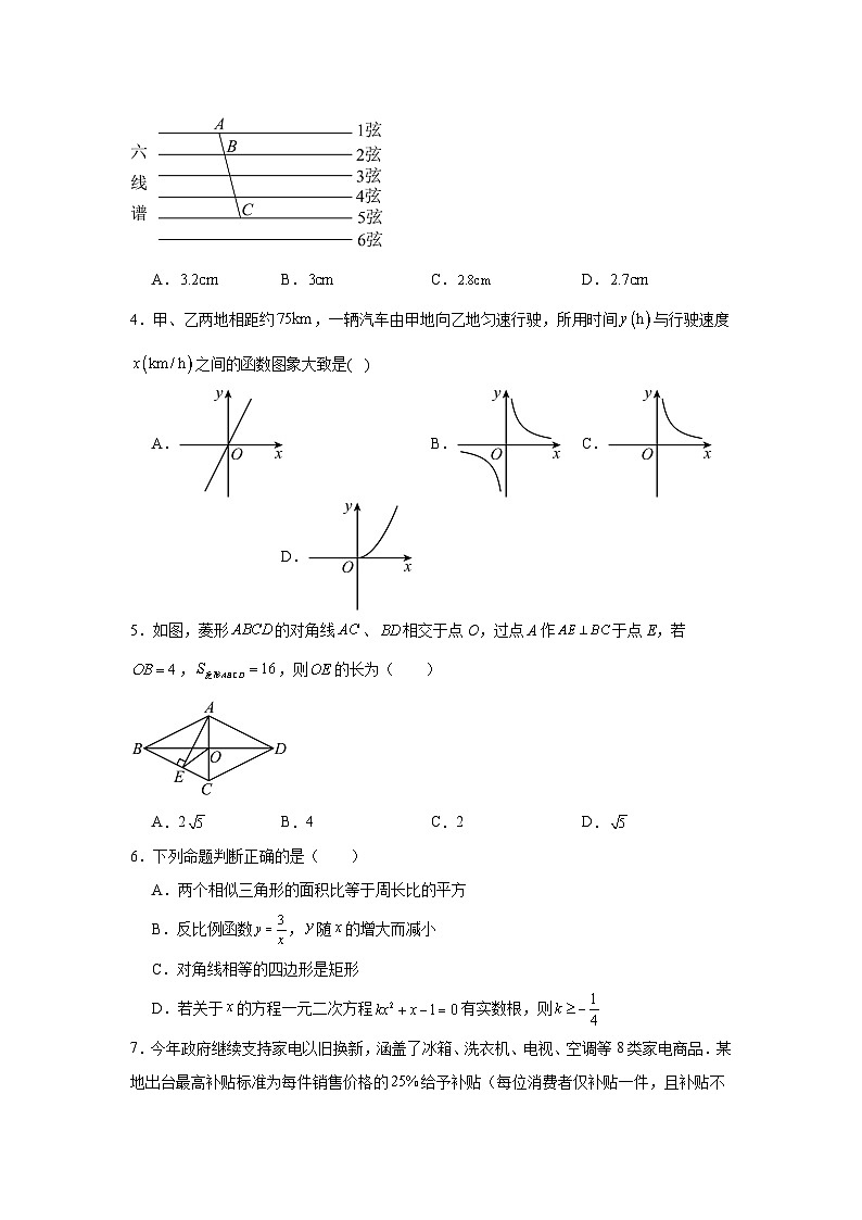 2025年广东省深圳市龙华区九年级中考适应性考试数学模拟测试试卷第2页