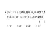 初中数学新北师大版七年级下册第二章1 两条直线的位置关系第一课时 对顶角、补角和余角作业课件2025春