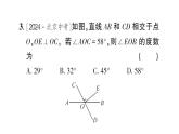 初中数学新北师大版七年级下册第二章1 两条直线的位置关系第二课时 垂直作业课件2025春
