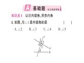 初中數(shù)學新北師大版七年級下冊第二章2 探索直線平行的條件第二課時 利用內錯角、同旁內角判定兩直線平行作業(yè)課件2025春