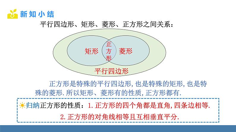 华师大版八年级数学下册课件 19.3 第1课时 正方形的性质第7页