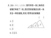 初中數(shù)學(xué)新北師大版七年級(jí)下冊(cè)第四章3 第二課時(shí) 利用“角邊角”“角角邊”判定三角形全等作業(yè)課件2025春