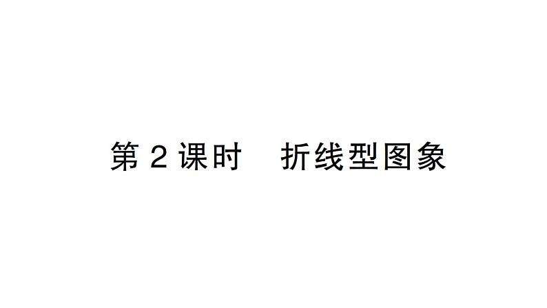 初中数学新北师大版七年级下册第六章4第二课时 折线型图象作业课件2025春第1页