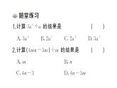 初中數(shù)學(xué)新北師大版七年級(jí)下冊第一章4 整式的除法課堂作業(yè)課件2025春