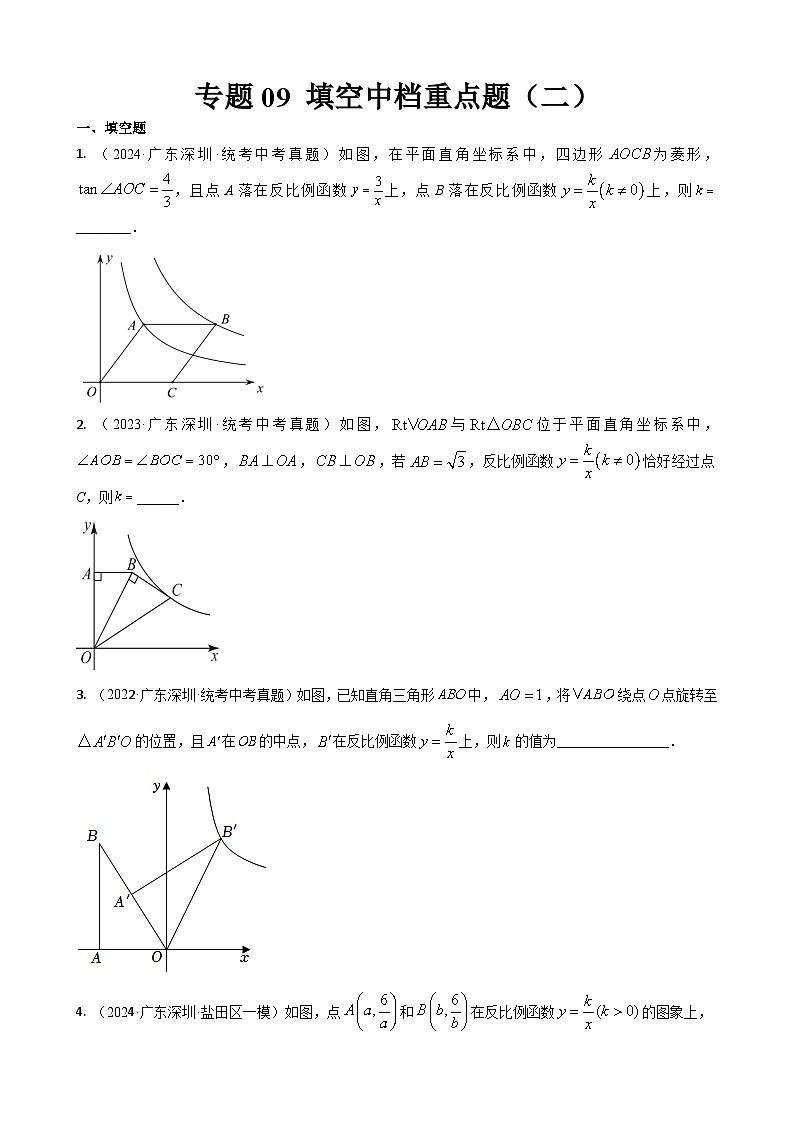专题09 填空中档重点题（二）（原卷版）第1页