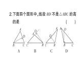 初中數(shù)學(xué)新北師大版七年級下冊第四章 三角形（一）（4.1）作業(yè)課件2025春