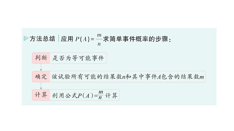 初中数学新北师大版七年级下册第三章3等可能事件的概率作业课件2025年春第4页