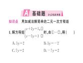 10.2.2第1課時(shí) 用加減消元法解簡(jiǎn)單的二元一次方程組（習(xí)題課件）2024-2025學(xué)年人教版七年級(jí)數(shù)學(xué)下冊(cè)