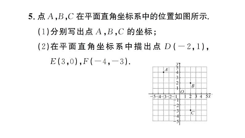 9.1.1 平面直角坐标系的概念（习题课件）2024-2025学年人教版七年级数学下册第6页