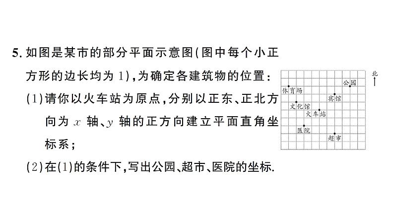 9.2.1 用坐标表示地理位置（习题课件）2024-2025学年人教版七年级数学下册第6页