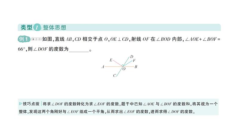 初中数学新北师大版七年级下册第二章专题五 相交线与平行线中的数学思想作业课件2025年春第2页