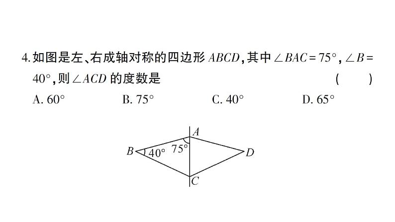 初中数学新北师大版七年级下册第五章 图形的轴对称综合训练作业课件2025春季第4页