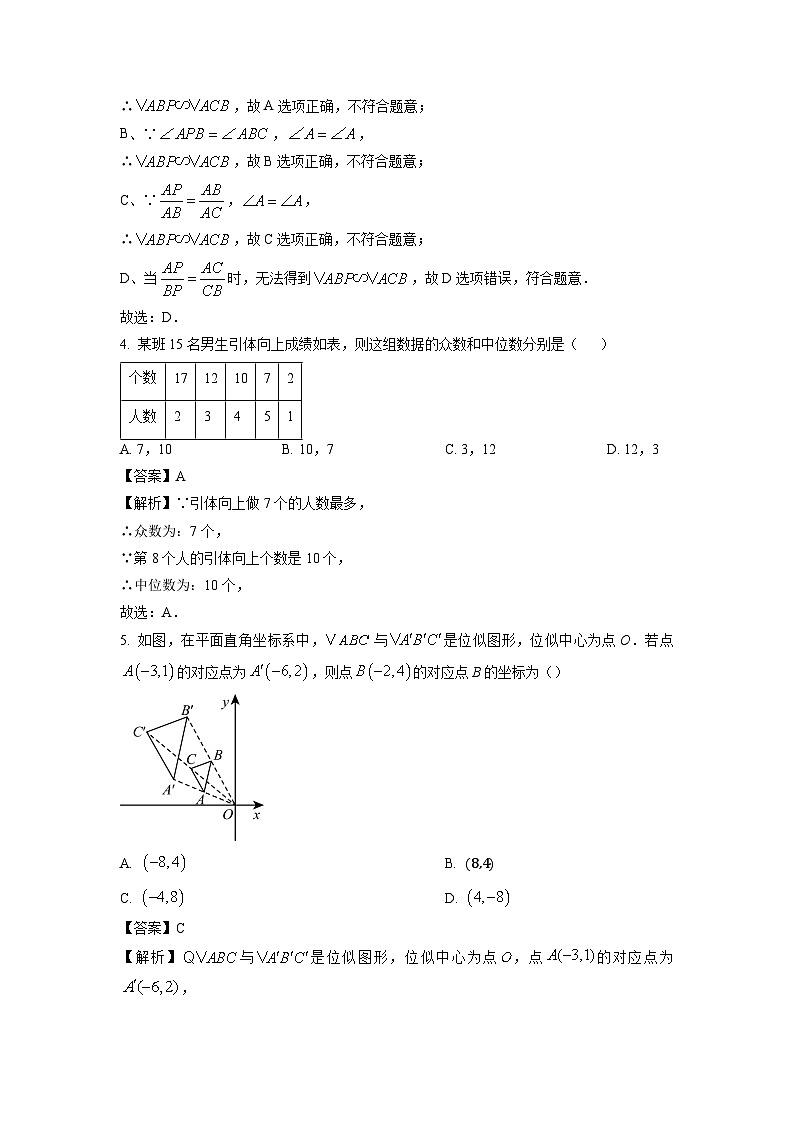 2024~2025学年江苏省徐州市九年级上学期期末模拟测数学试卷（解析版）第2页