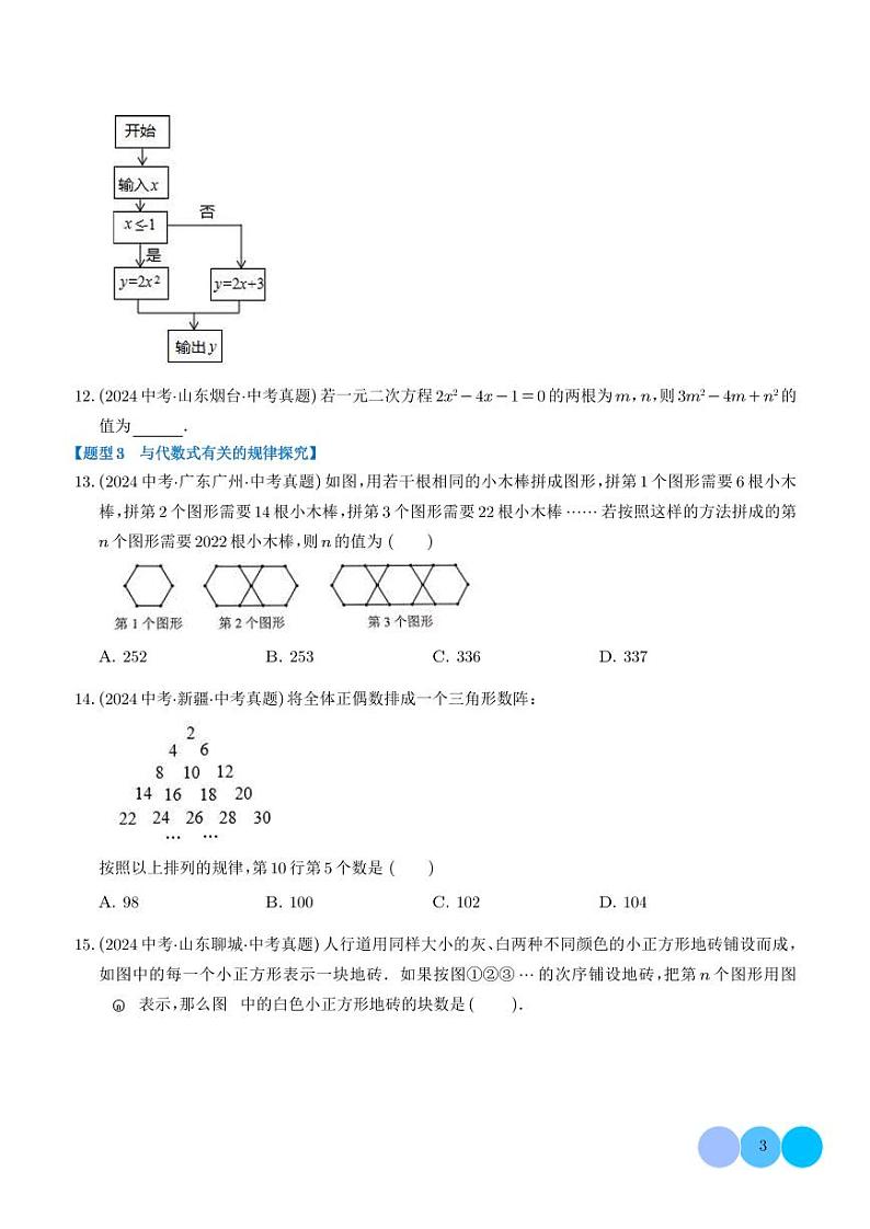 第02讲 整式（练习）（学生版）第3页