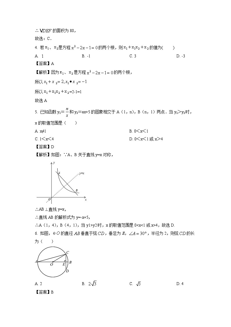 2024~2025学年广东省广州市九年级上学期期末仿真模拟卷（广州专用）数学试卷（解析版）第2页