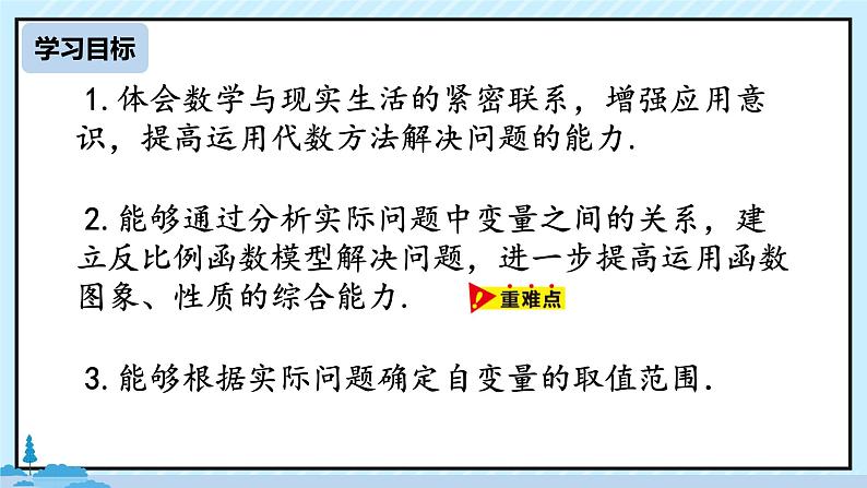 26.2.1 实际问题与反比例函数（课件）九年级数学下册人教版第3页