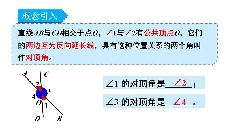 初中数学新北师大版七年级下册第二章1第一课时 对顶角、补角和余角教学课件2025春第5页