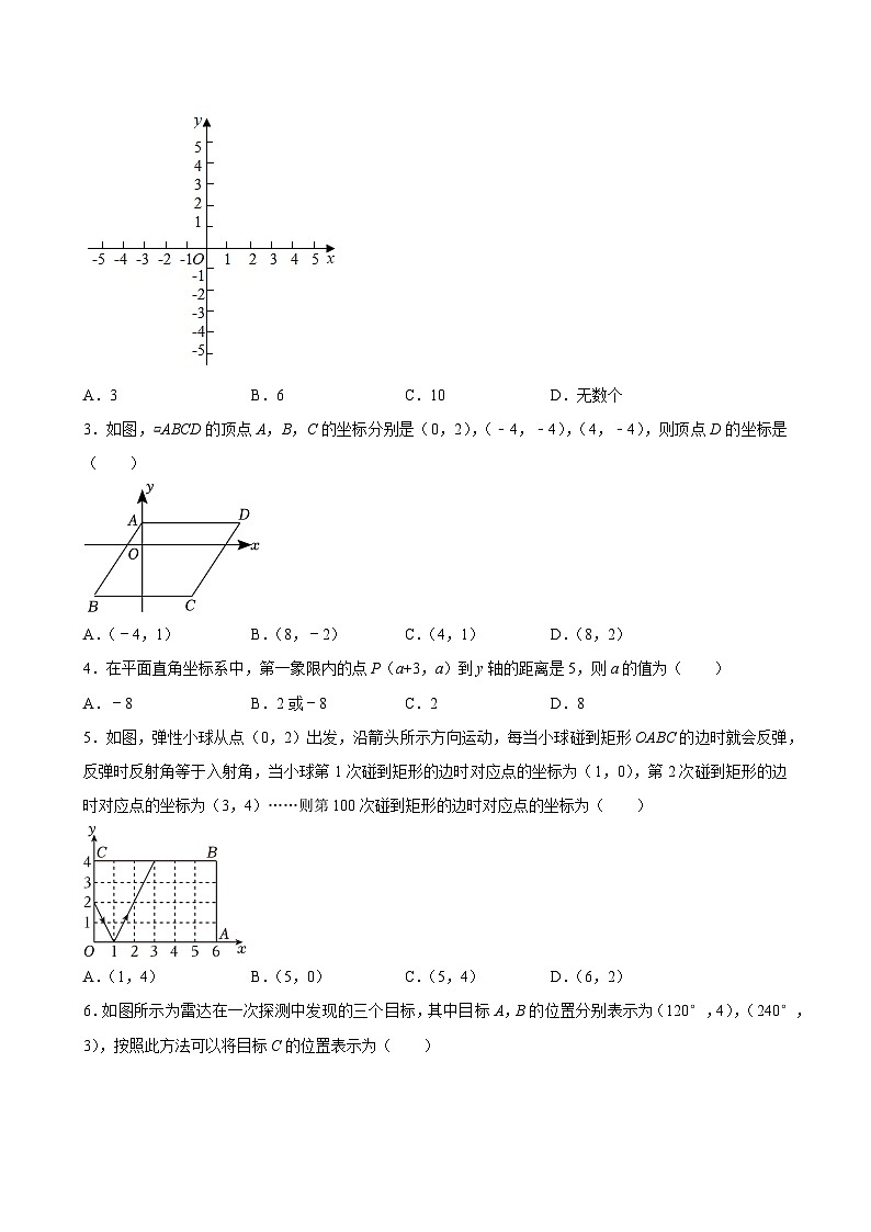 2025中考数学一轮复习讲练 第13讲  平面直角坐标系（含解析+考点卡片）第2页